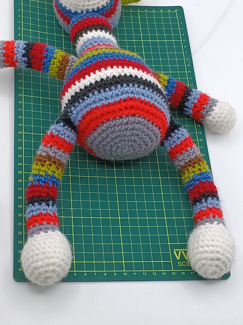 Handmade Crochet Giraffe Amigurumi Plush Stuffed Animal Toy 16” - Picture 4 of 4